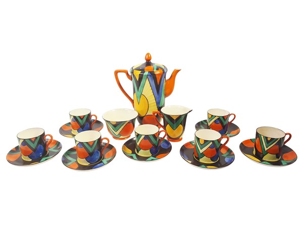 Lot 57 - CROWN DEVON COFFEE SERVICE