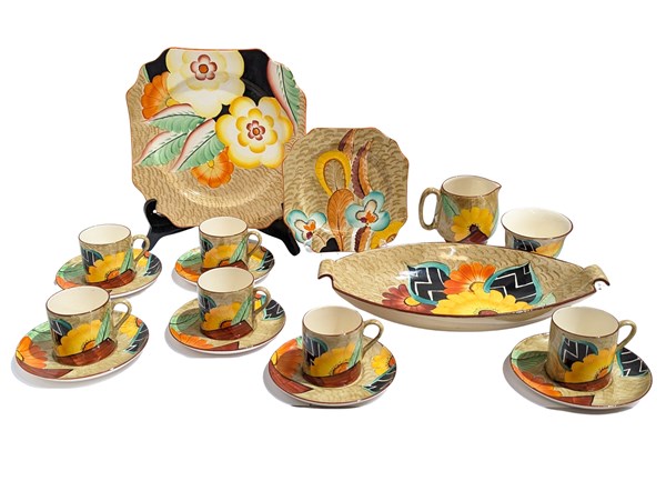 Lot 11 - CROWN DEVON SERVINGWARE