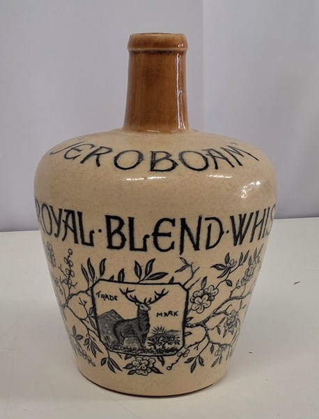 Lot 1358 - STONEWARE WHISKY BOTTLE