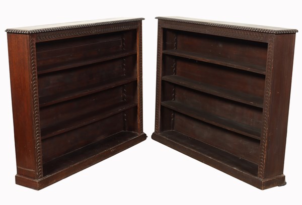 Lot 131 - PAIR OF BOOKSHELVES