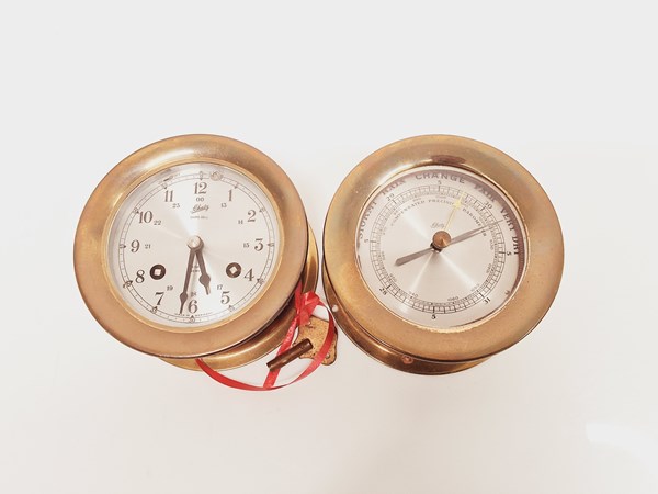 Lot 1261 - SCHATZ SHIP BELL and BAROMETER