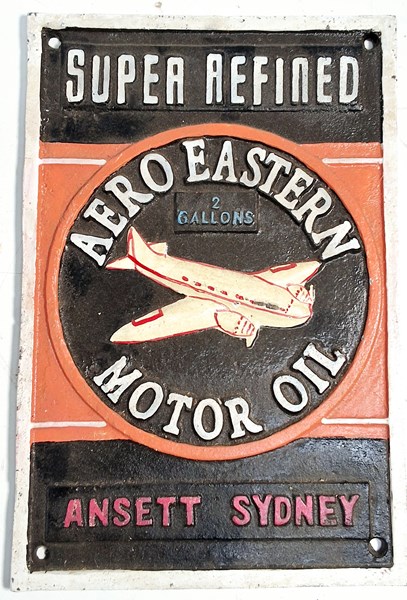 Lot 1259 - MOTOR OIL PLAQUE