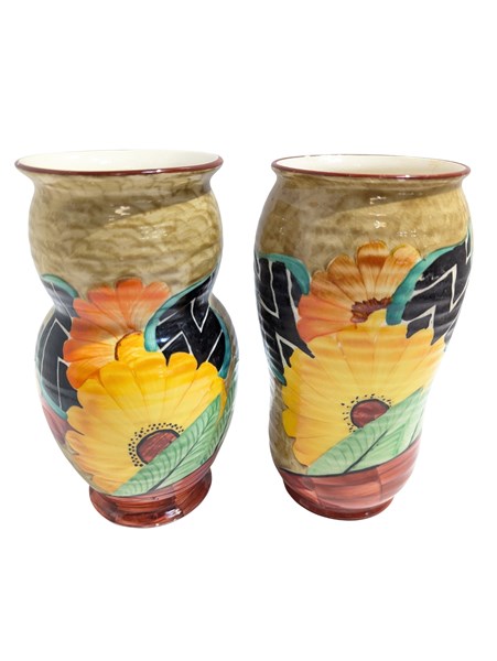 Lot 88 - CROWN DEVON VASES
