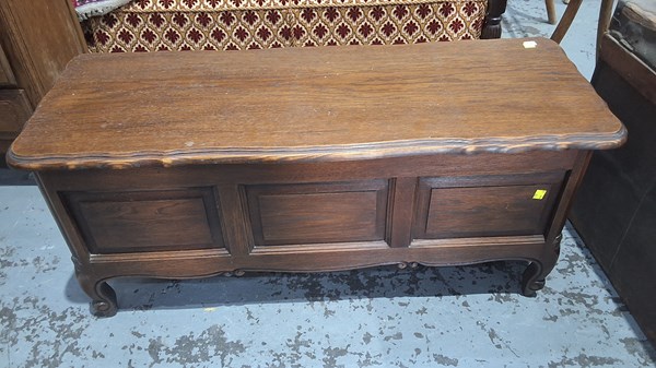 Lot 120 - OAK BLANKET BOX