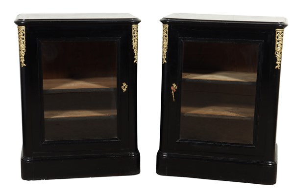 Lot 46 - PAIR OF DISPLAY CABINETS