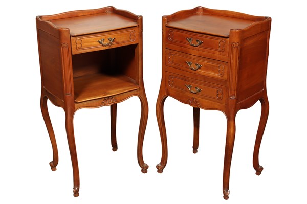 Lot 288 - LOUIS XV STYLE BEDSIDE TABLES