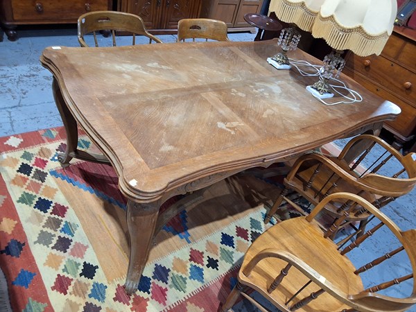 Lot 83 - OAK DINING TABLE