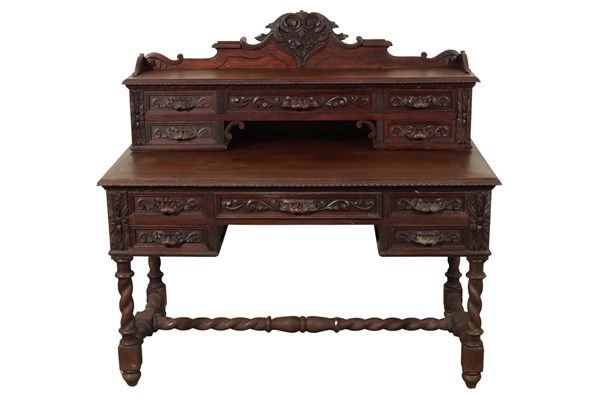 Lot 33 - OAK WRITING DESK