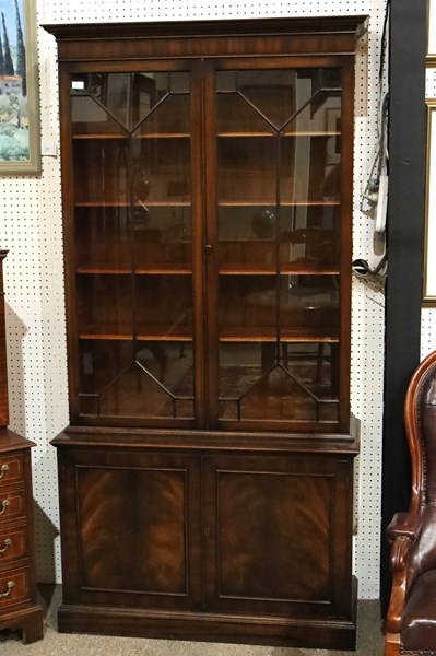 Lot 159 - MAHOGANY BOOKCASE