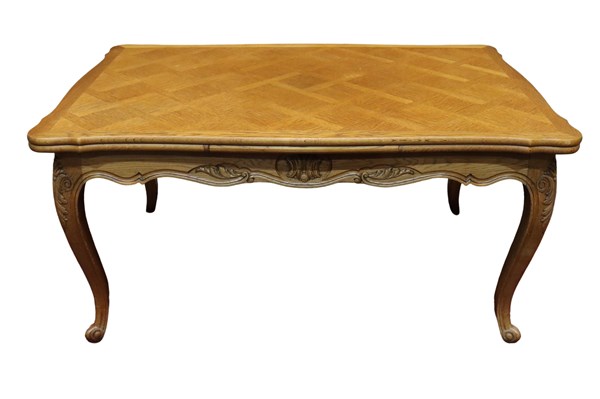 Lot 97 - FRENCH OAK DINING TABLE