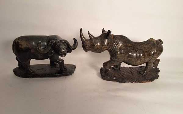 Lot 1308 - STONE ANIMALS