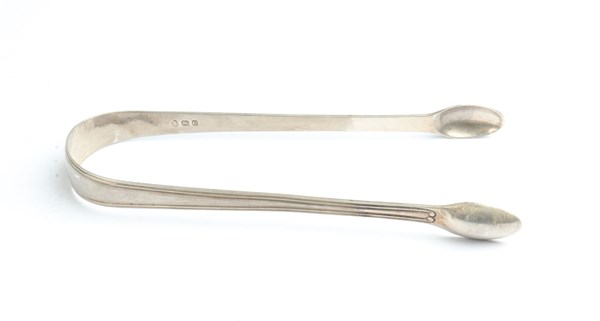 Lot 1045 - SILVER TONGS