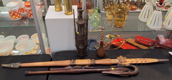 Lot 1339 - WOOD CARVINGS