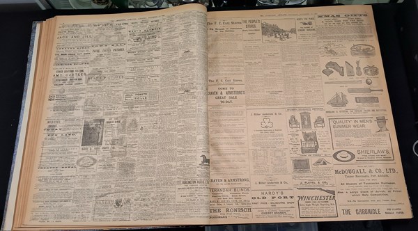 Lot 1334 - THE SA ADVERTISER 1909.