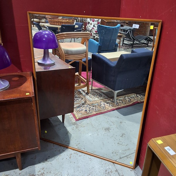 Lot 29 - TEAK MIRROR
