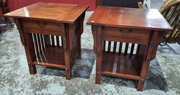 Lot 156 - PAIR OF TABLES