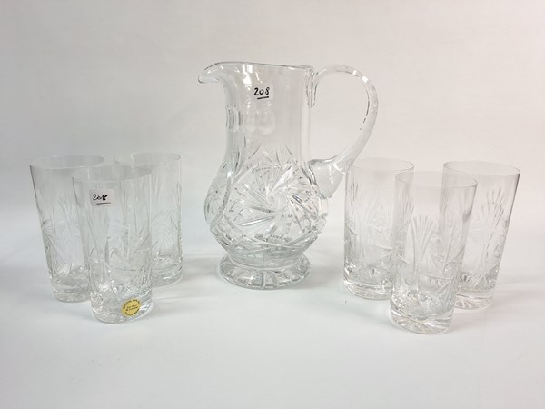 Lot 1394 - CRYSTAL WATER SET