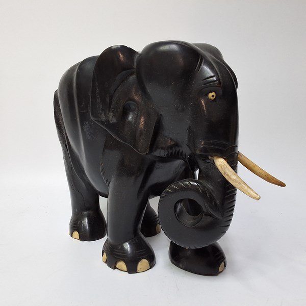 Lot 1301 - CARVED ELEPHANT