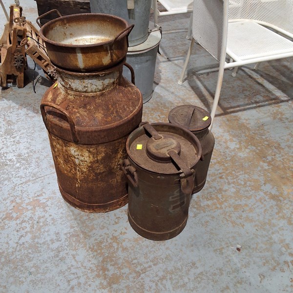 Lot 291 - MILK AND CREAM CANS