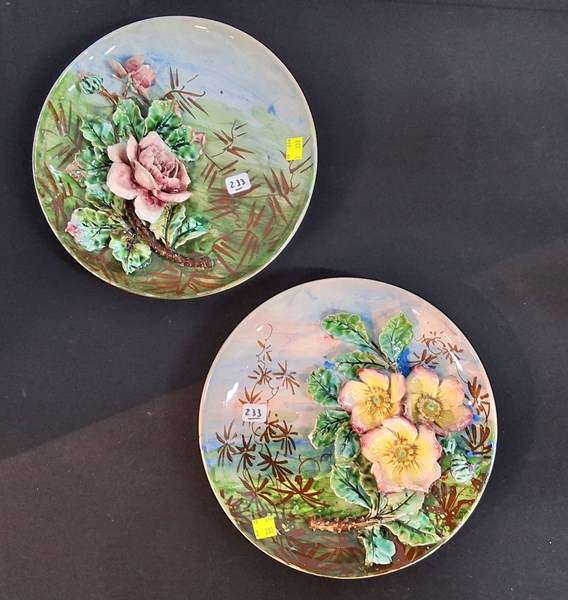 Lot 1209 - MAJOLICA PLATES