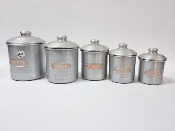 Lot 1257 - GRADUATED CANNISTERS