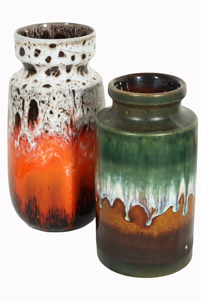 Lot 62 - TWO POTTERY VASES
