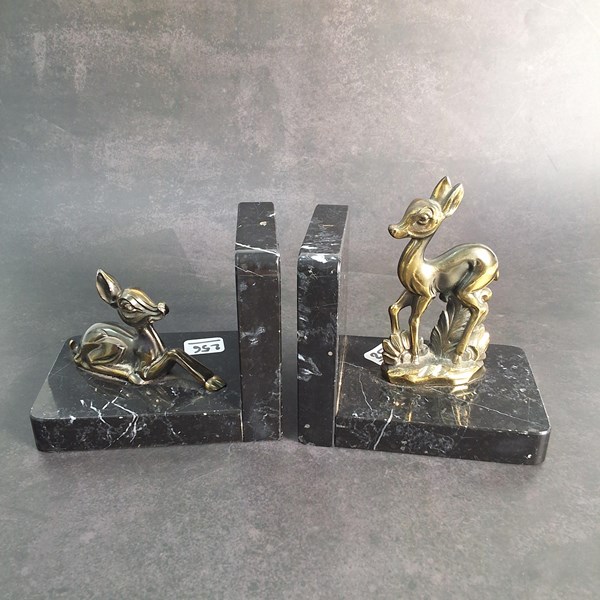 Lot 1110 - SET OF SPELTER BOOKENDS