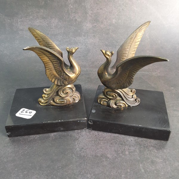 Lot 1321 - SPELTER BOOKENDS