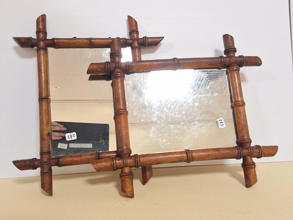 Lot 1331 - TIMBER FRAMED WALL MIRRORS