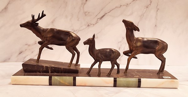 Lot 1254 - SPELTER DEER