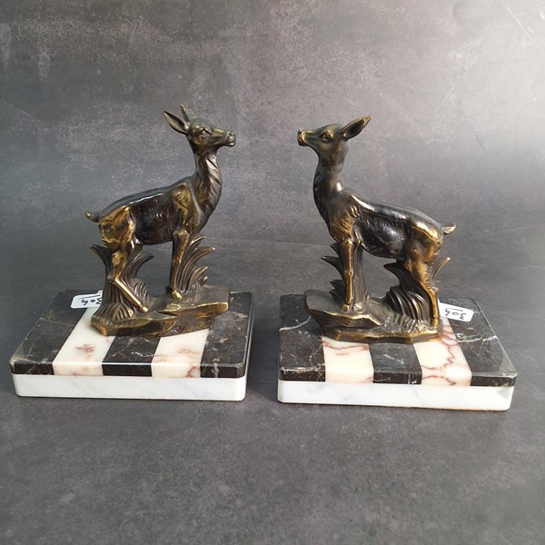 Lot 1299 - SPELTER BOOKENDS