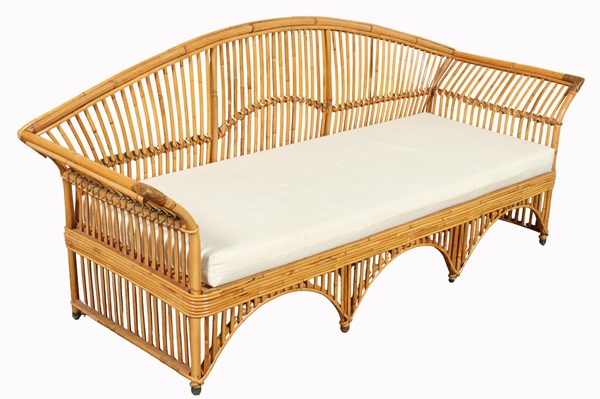 Lot 136 - CANE DAYBED LOUNGE