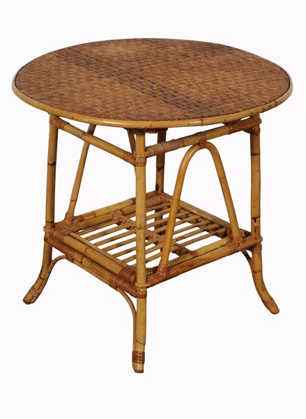 Lot 137 - CANE OCCASIONAL TABLE