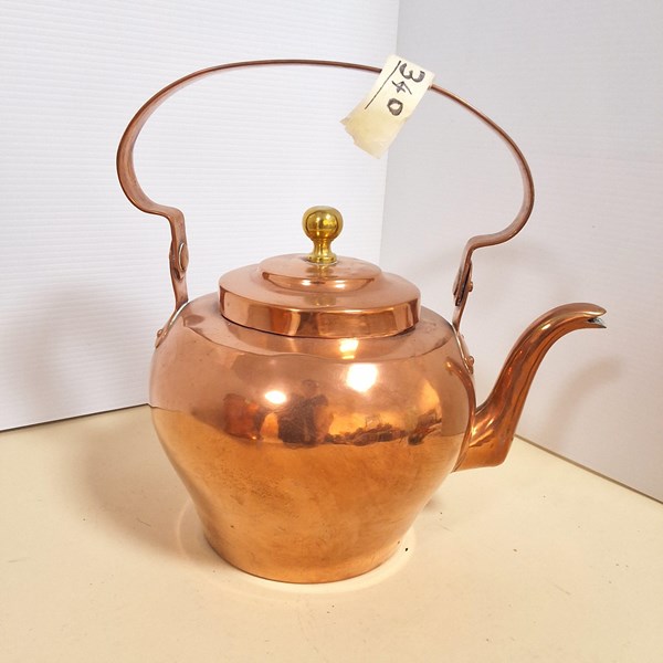 Lot 1362 - COPPER COFFER POT