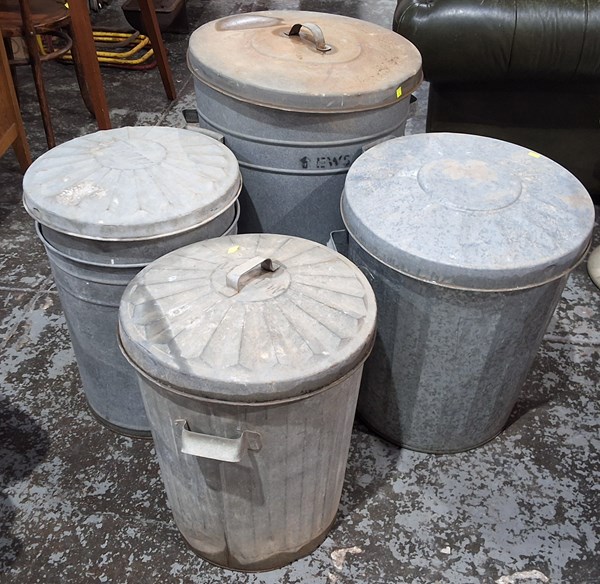 Lot 330 - RUBBISH TINS