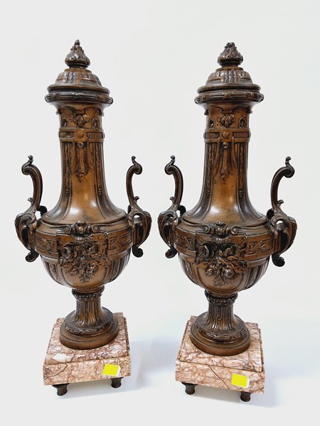 Lot 1362 - MANTEL GARNITURES