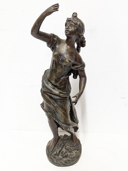 Lot 1565 - SPELTER FIGURE