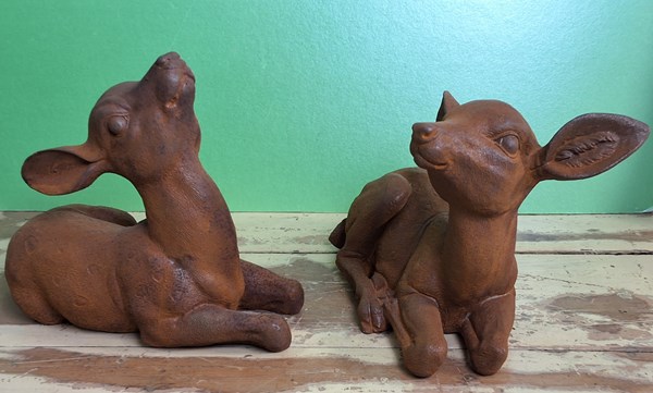 Lot 75 - DEER FIGURES