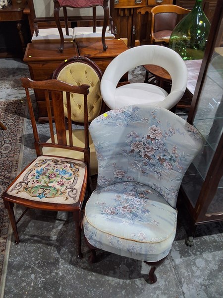 Lot 170 - CHAIRS AND STOOL