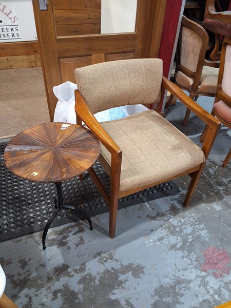 Lot 65 - CHAIR AND TABLE