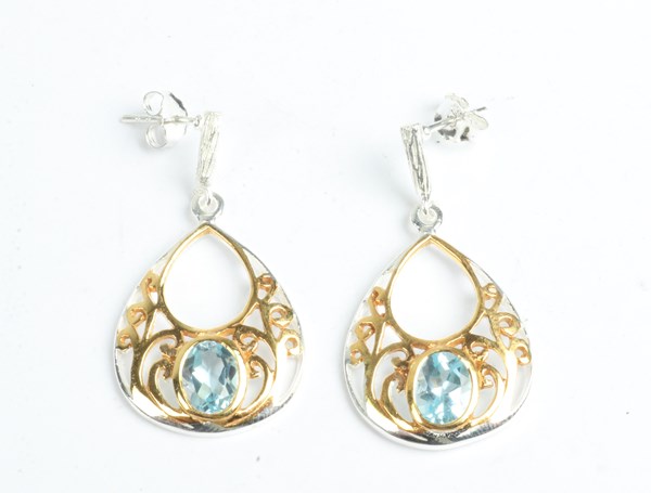 Lot 1052 - SILVER EARRINGS