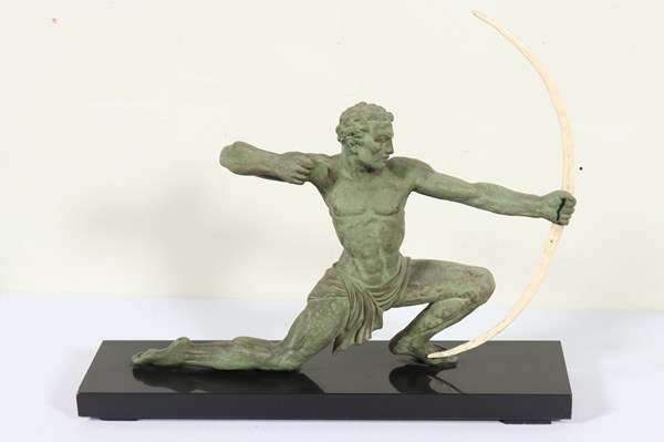 Lot 1377 - SPELTER FIGURE