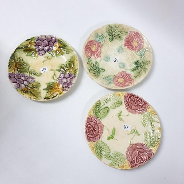 Lot 1309 - MAJOLICA PLATES