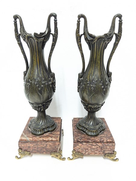 Lot 1563 - PAIR OF VASES