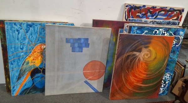 Lot 428 - ASSORTED PAINTINGS