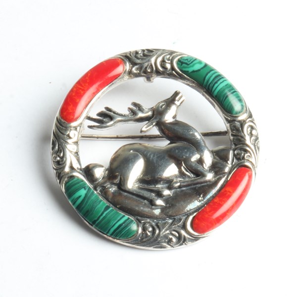 Lot 1044 - SILVER PENDANT/BROOCH