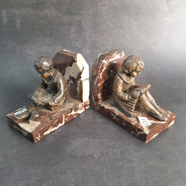 Lot 1183 - SPELTER BOOKENDS