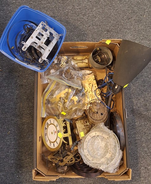 Lot 1354 - CLOCK PARTS