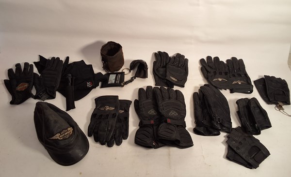 Lot 1191 - HARLEY GLOVES & ACCESSORIES