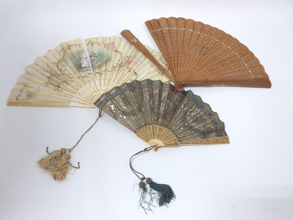 Lot 1179 - THREE FANS